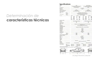 Diseño Básico de Ingeniería / Determinación de características técnicas
DI: Diego Fernando Carbonell
Determinación de
características técnicas
 
