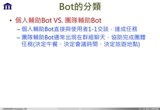 Є_lWԺ MobileDev.TW
Conversational UI ĕrR
19
 