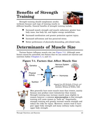 Strength Training Influence Nutrition and Exercise | PDF
