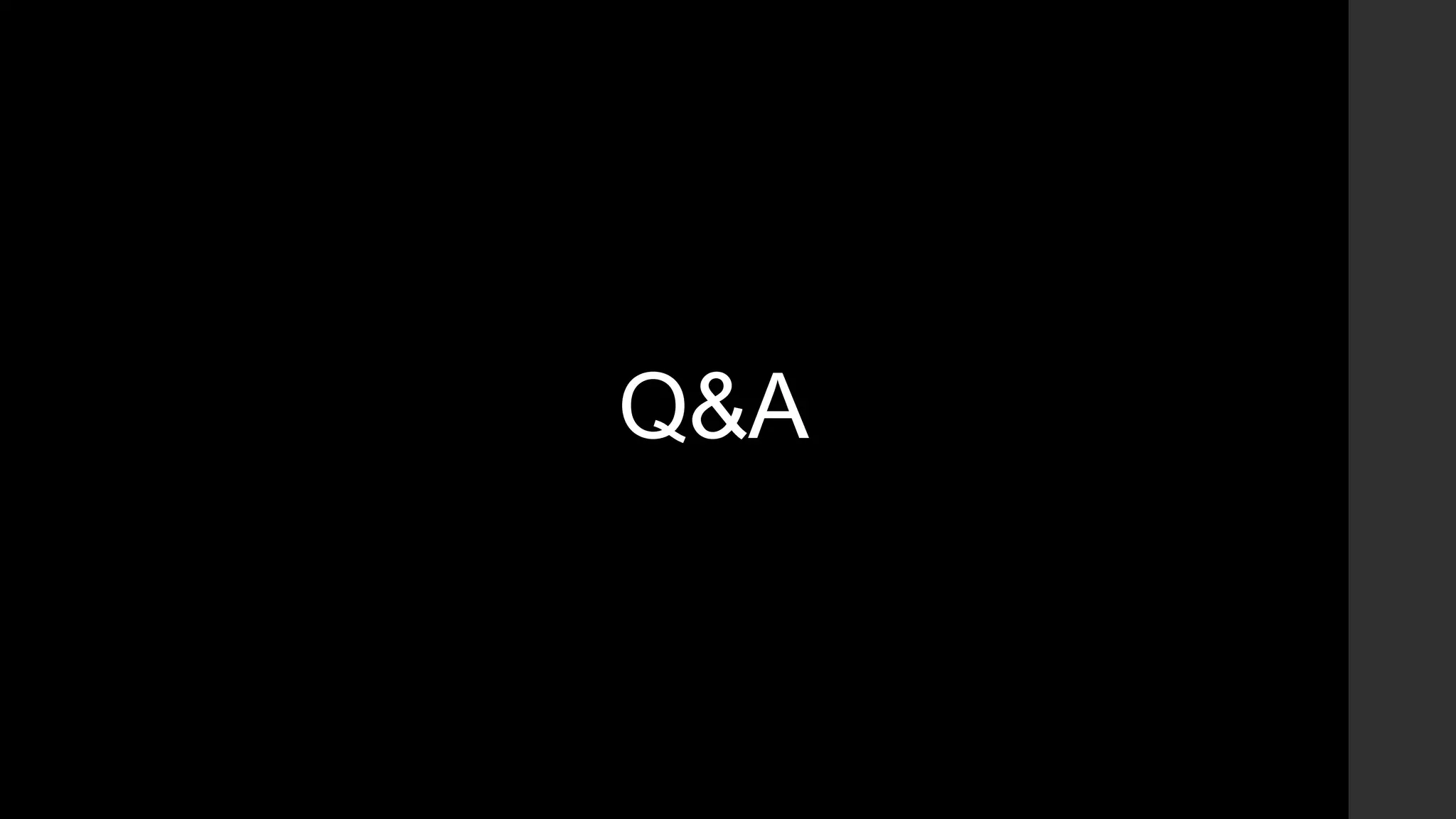 Q&A
 