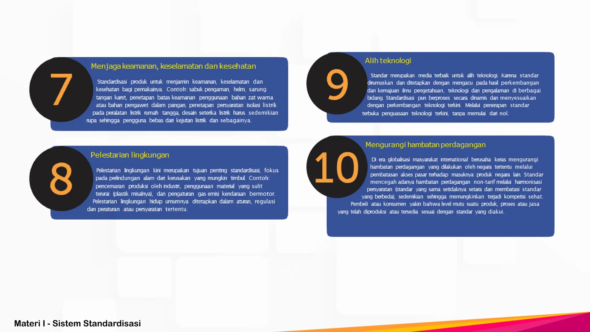 Materi I - Sistem Standardisasi
 