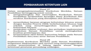 PEMBAHARUAN KETENTUAN LAIN
 