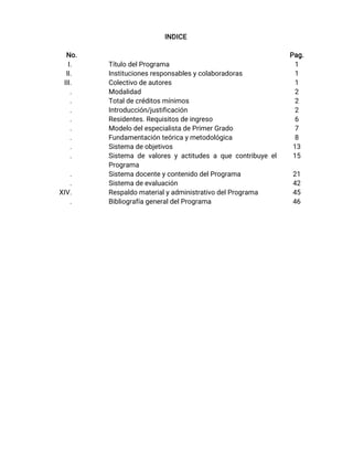 00. Programa de la especialidad de Imageneologia pdf | PDF