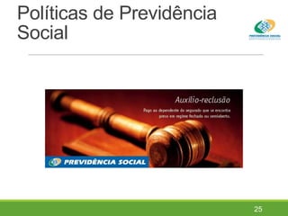 Políticas de Previdência
Social
25
 