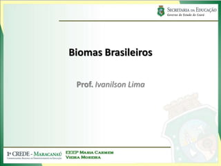Biomas Brasileiros

 Prof. Ivanilson Lima
 