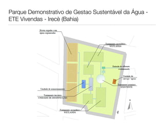 Parque Demonstrativo de Gestao Sustentável da Água -
ETE Vivendas - Irecè (Bahia)
 