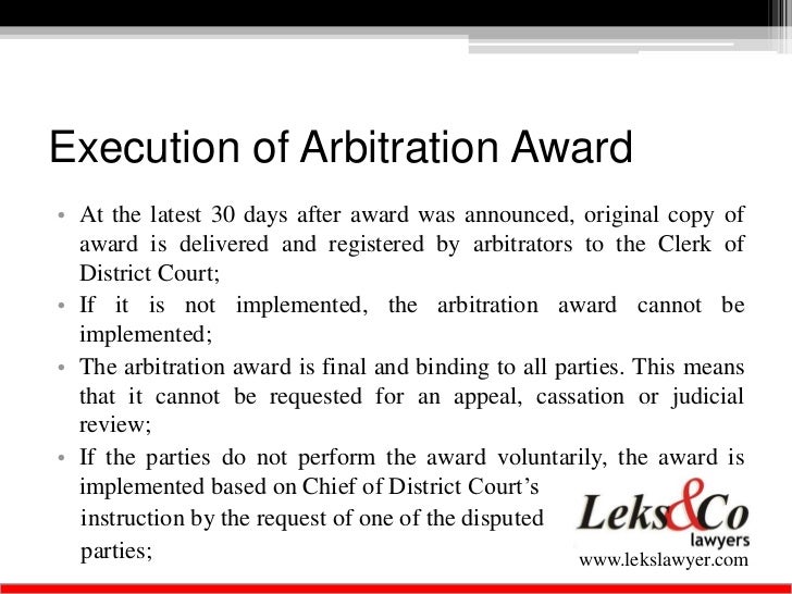 Arbitration Law
