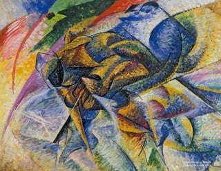 Dinamismo de un ciclista,
Umberto Boccioni, 1913,
 