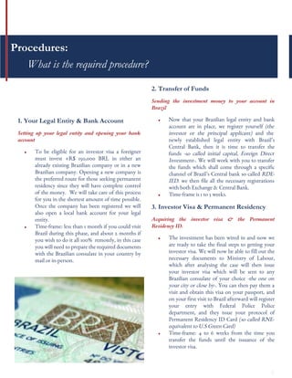 Brazil Permanent Residency & Investor Visa | PDF