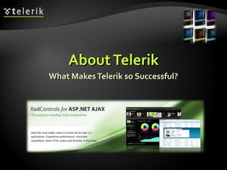 About Telerik What Makes Telerik so Successful? 