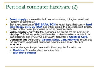00 Hardware Of Personal Computer V1 1 | PPT