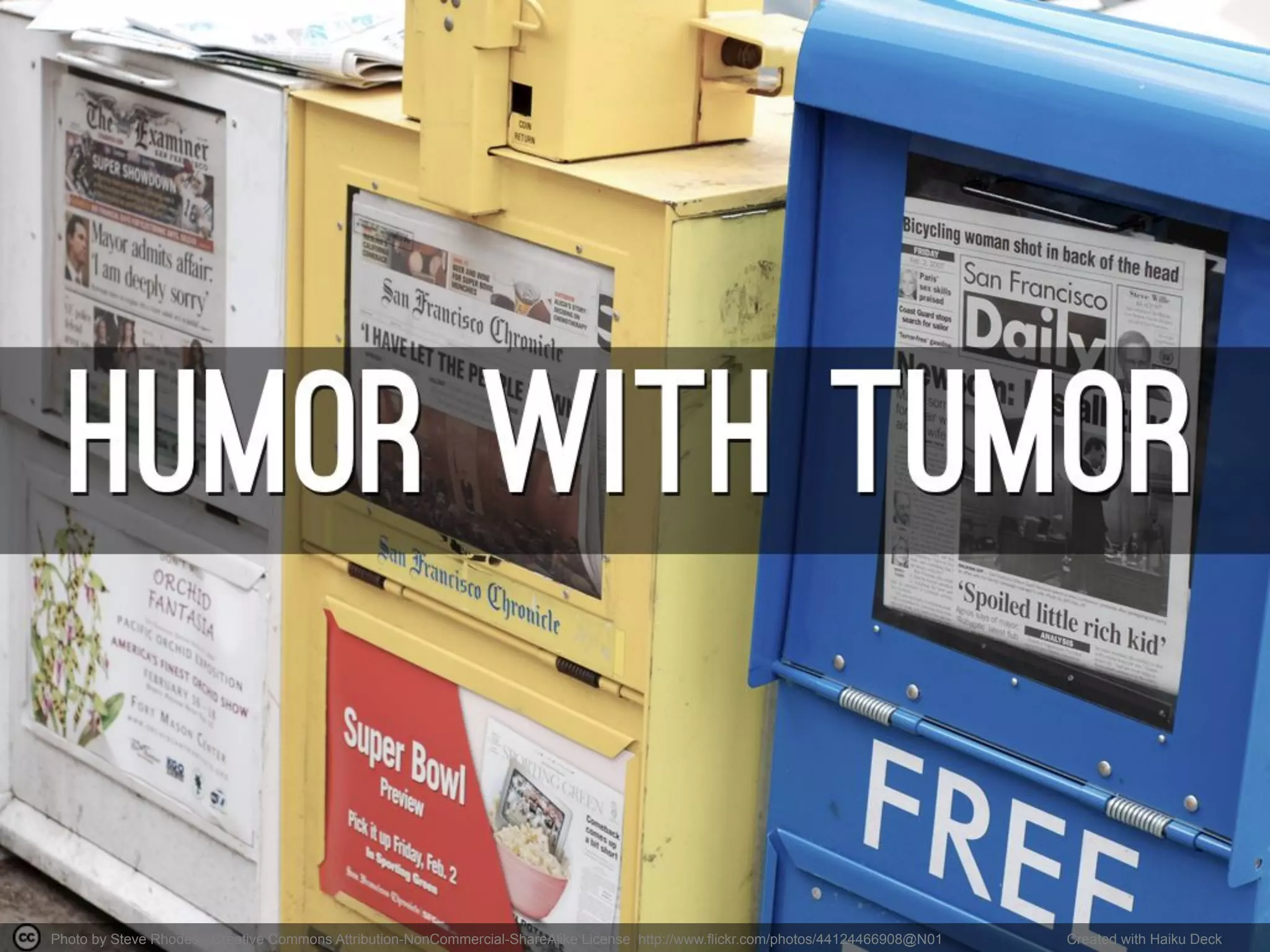 Photo by Steve Rhodes - Creative Commons Attribution-NonCommercial-ShareAlike License http://www.flickr.com/photos/44124466908@N01
Created with Haiku Deck