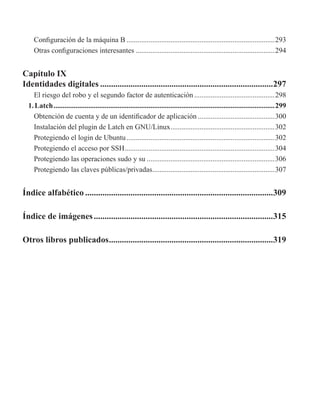 Índice del libro "Hardening de servidores GNU / Linux 5ª Edición (Gold ...