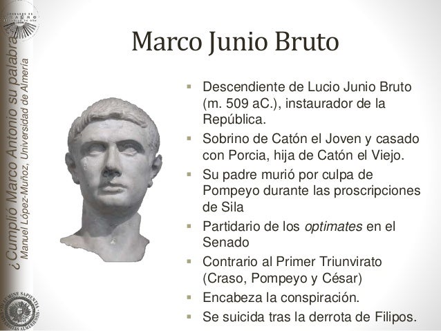 Resultado de imagen para MARCO JUNIO BRUTO