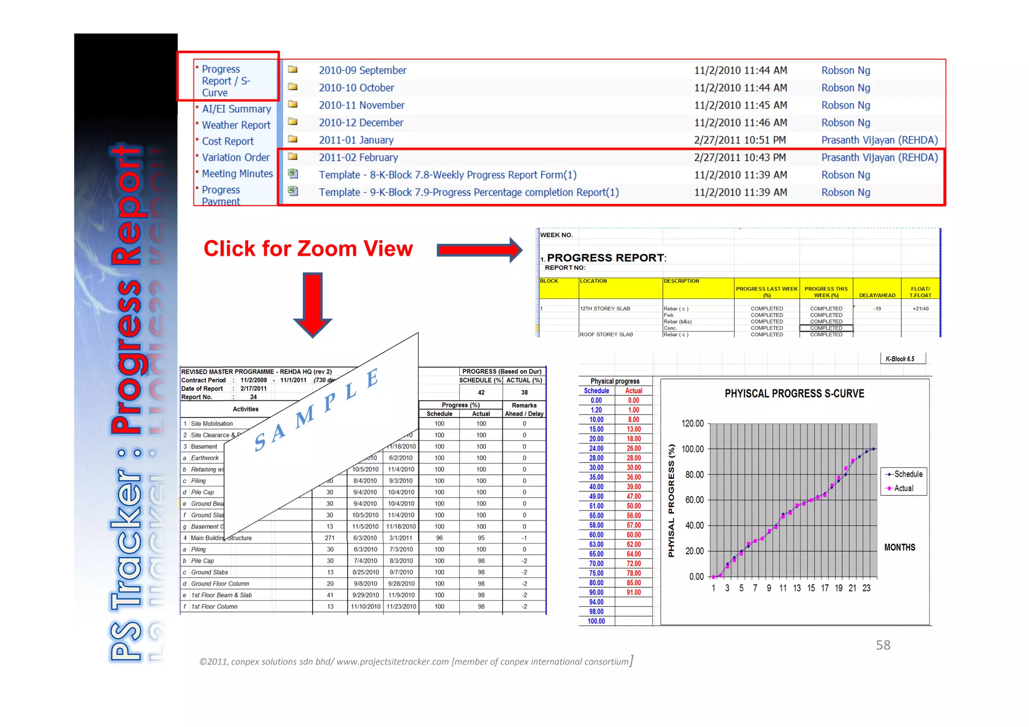 Click for Zoom View




                                                                                                          58
©2011, conpex solutions sdn bhd/ www.projectsitetracker.com [member of conpex international consortium]
 