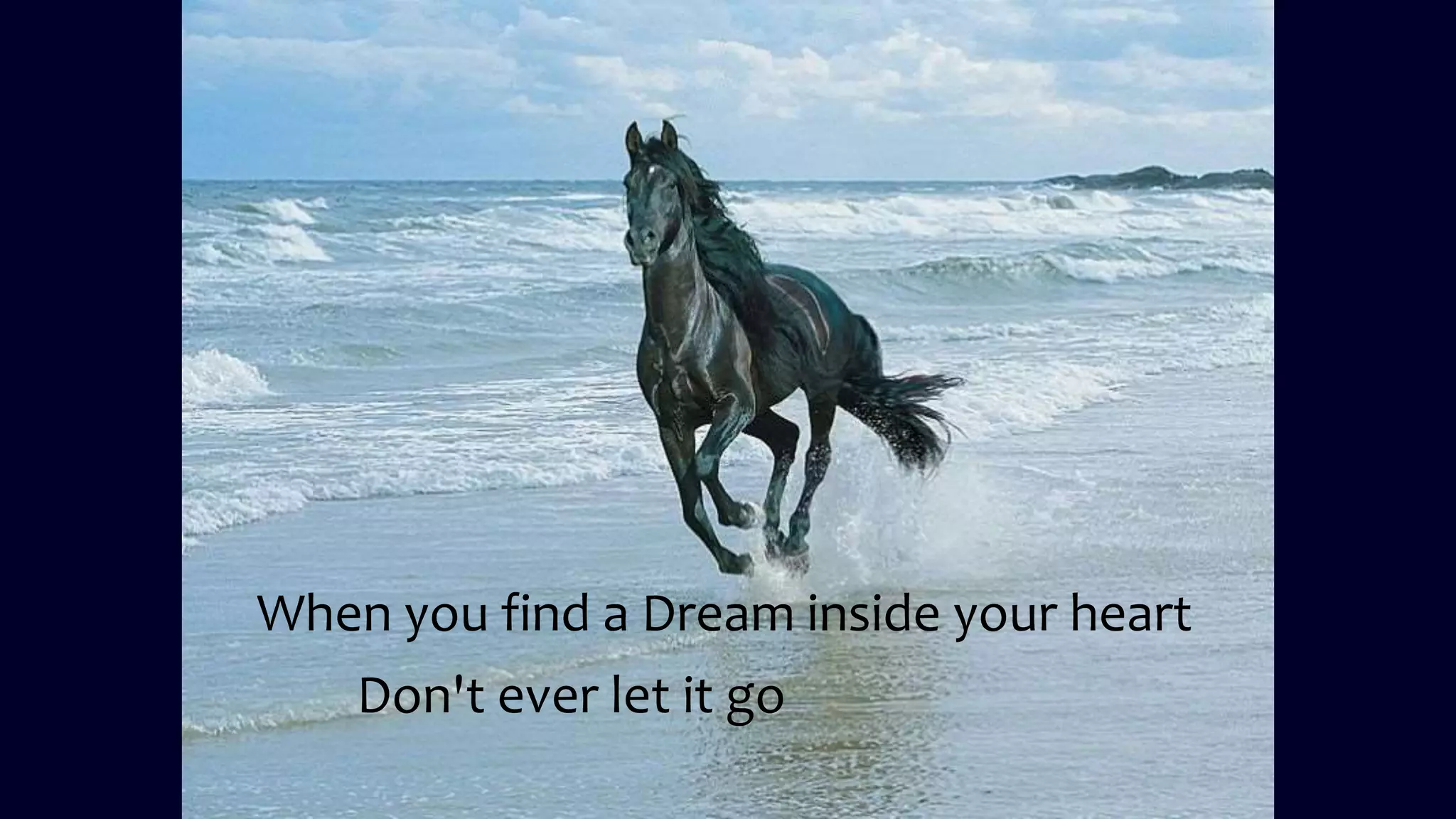 When you find a Dream inside your heart
Don't ever let it go
 