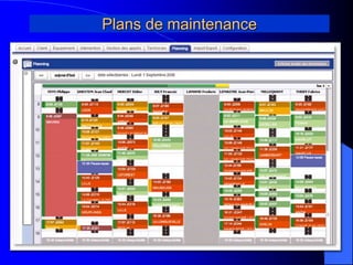 Plans de maintenance
 