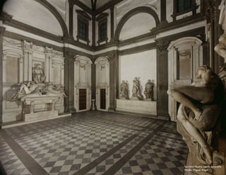 Sacristía Nueva, capilla funeraria
Medici. Miguel Ángel
 