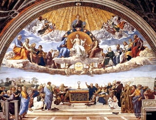 La disputa del Sacramento
Rafael de Sanzio
 