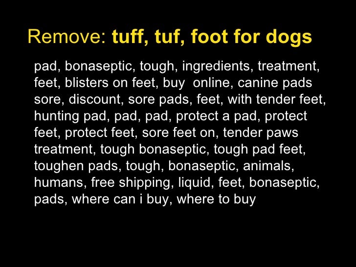 tuf foot for dogs