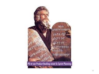 13
PO et son Product Backlog avant le Sprint Planning
 