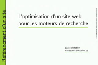 Formation référencement : définition des abréviations utilisées en référencement d'un site web. Formateur Laurent Mottet