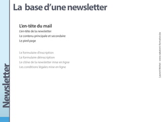 Conception d'une newsletter