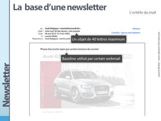 Conception d'une newsletter