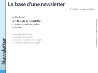 Conception d'une newsletter