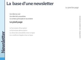 Conception d'une newsletter
