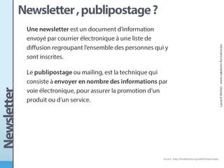 Conception d'une newsletter