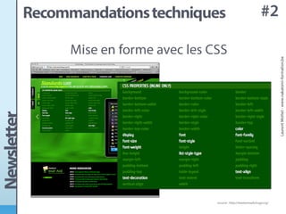 Conception d'une newsletter