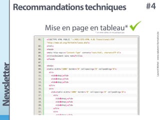 Conception d'une newsletter