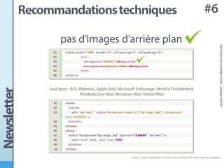 Conception d'une newsletter