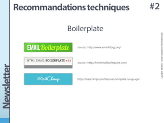 Conception d'une newsletter