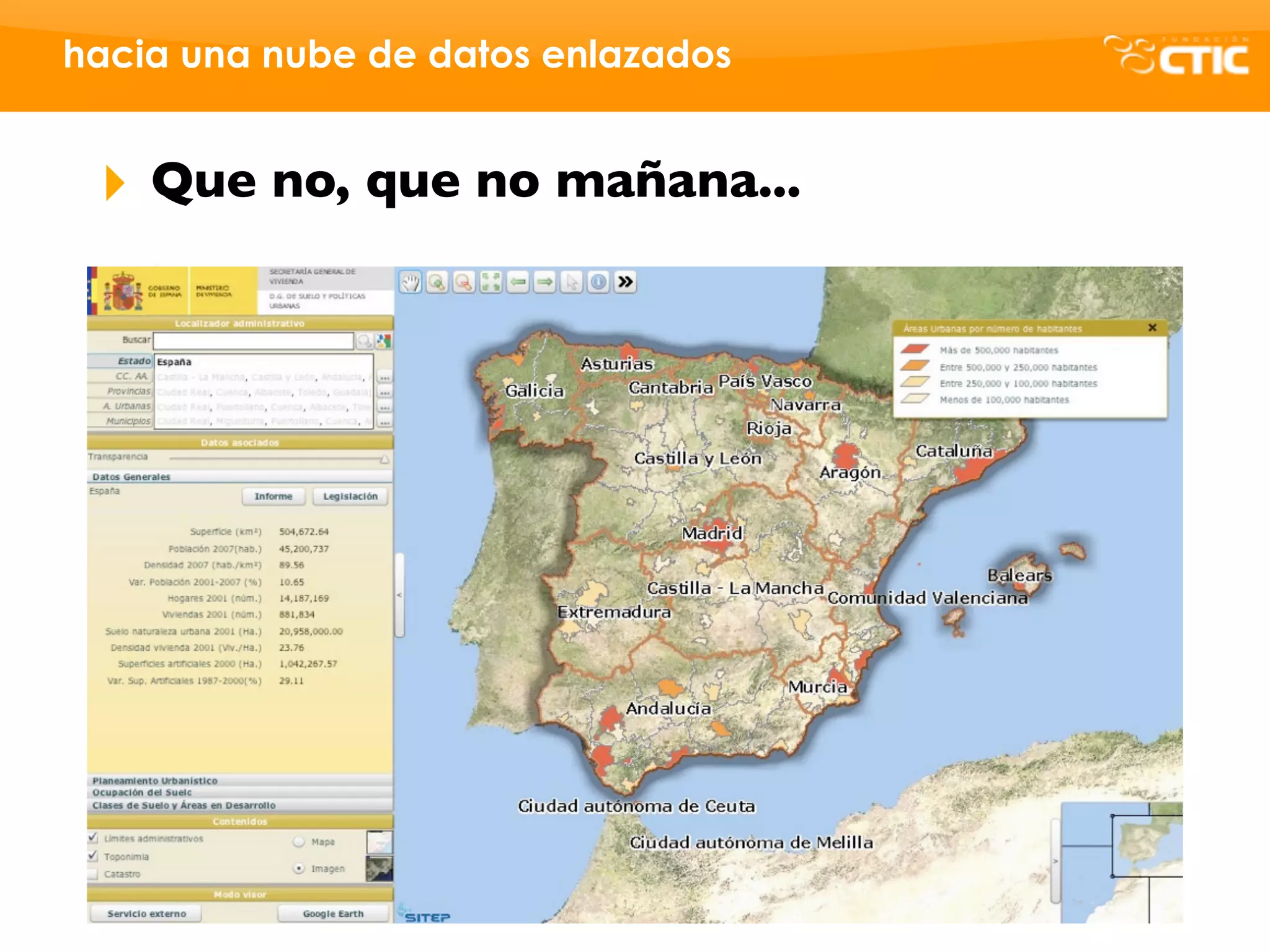 hacia una nube de datos enlazados


 ‣   Que no, que no mañana...
 