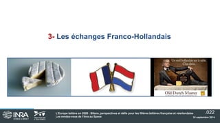 Les rendez-vous de l’INRA - L'Europe Laitière en 2020 : bilan, perspectives et défis pour les filières française et néerlandaise