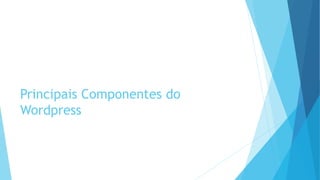 Principais Componentes do
Wordpress
 