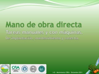 I+D - Movimiento CREA – Diciembre 2011
 