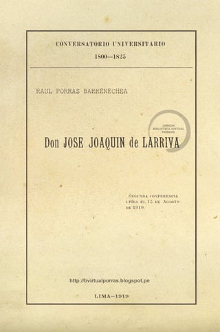 Don José Joaquín de Larriva