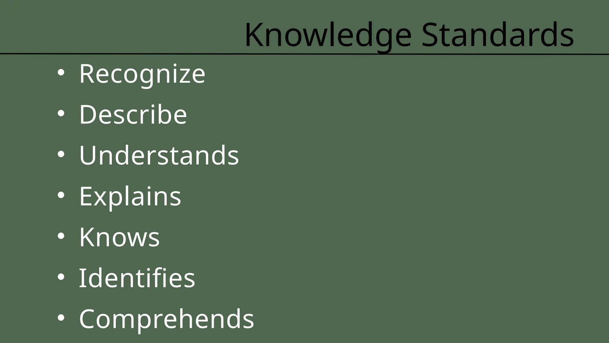 Different methods of assessment, the various types of learning targets ...