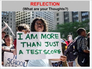 REFLECTION
(What are your Thoughts?)
 