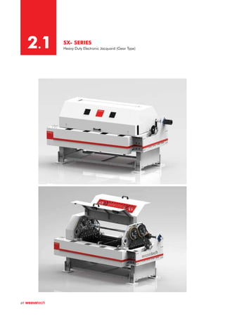 SX- SERIES
Heavy Duty Electronic Jacquard (Gear Type)
2.1
69
 