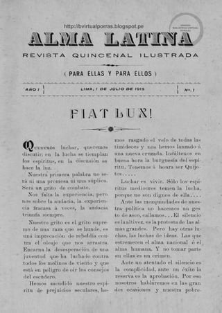 Revista Alma Latina #1