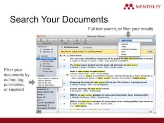 Search Your Documents
Full text search, or filter your results
Filter your
documents by
author, tag,
publication,
or keyword
 