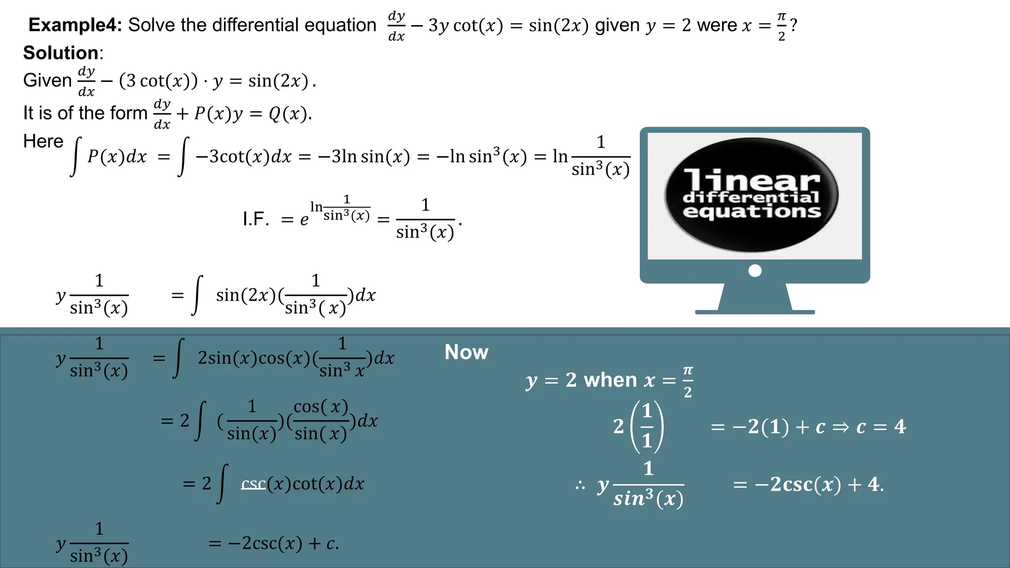 Linear Differential Equationslinear Differential Equations Pptx Linear Differential Equationslinear Differential Equations Pptx