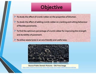 Picture of Innovative Use of Waste Tyres (Crumb Rubber) in Flexible Road ...