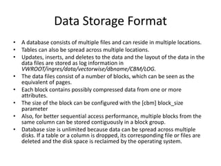 Vectorwise database training | PDF