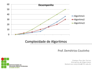 Complexidade dos algoritmos de ordenação quadrática 