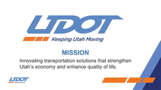 UDOT Presentation to 2019 Legislature